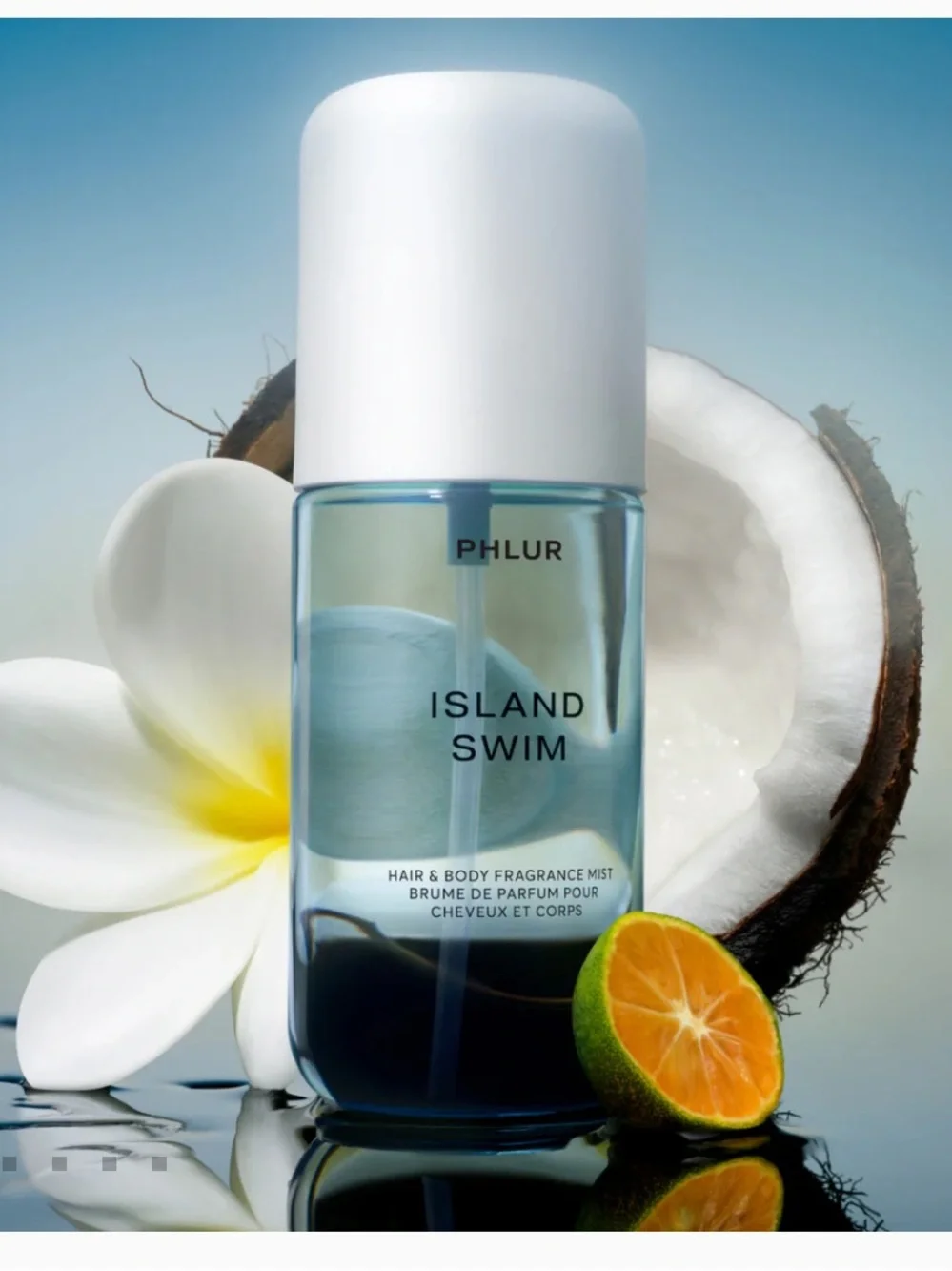 PHLUR Island Swim Hair & Body Fragrance Mist - Light Blue